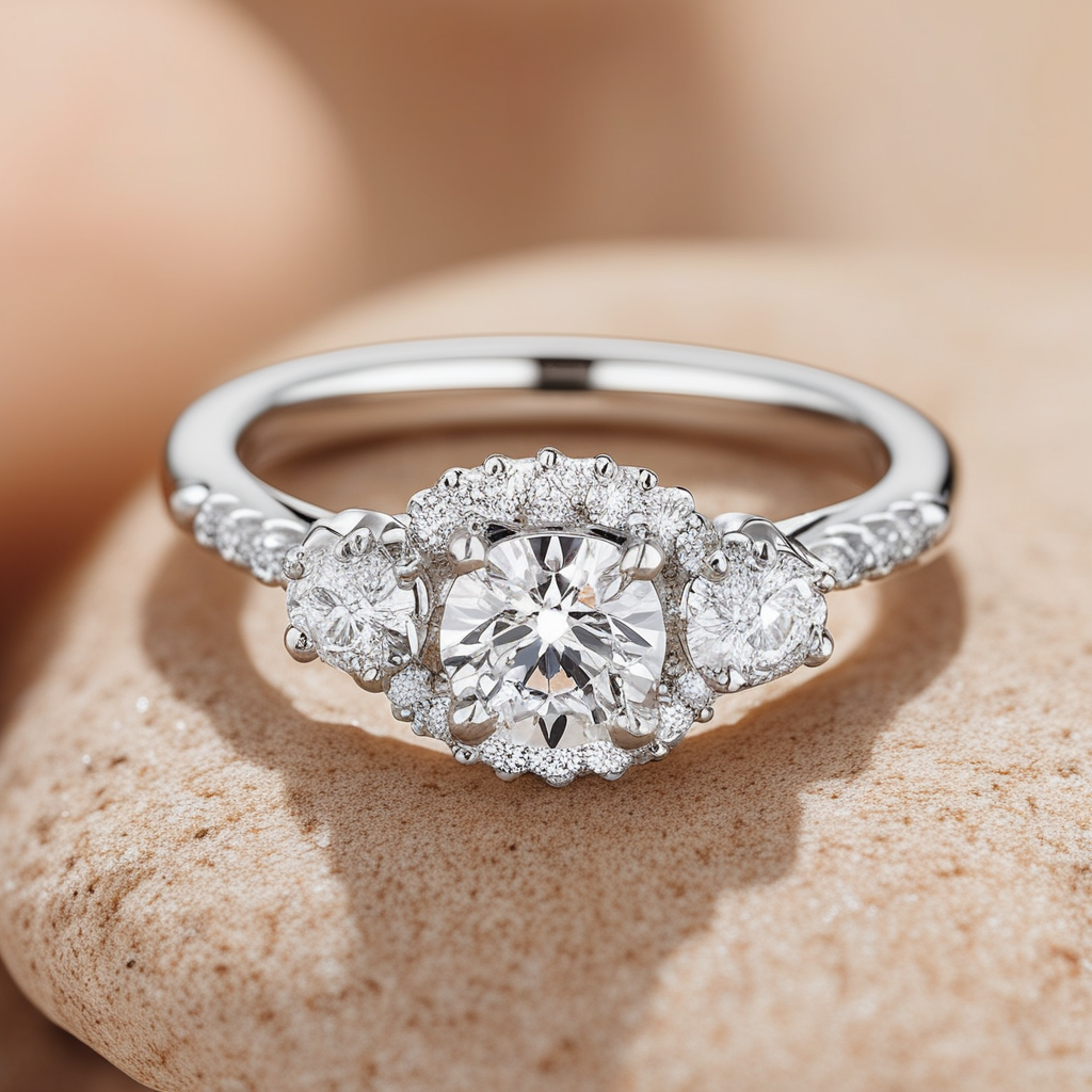 Cluster Engagement Ring
